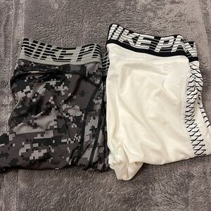 **BUNDLE** Nike Pro Men's Black and White Compression Tights